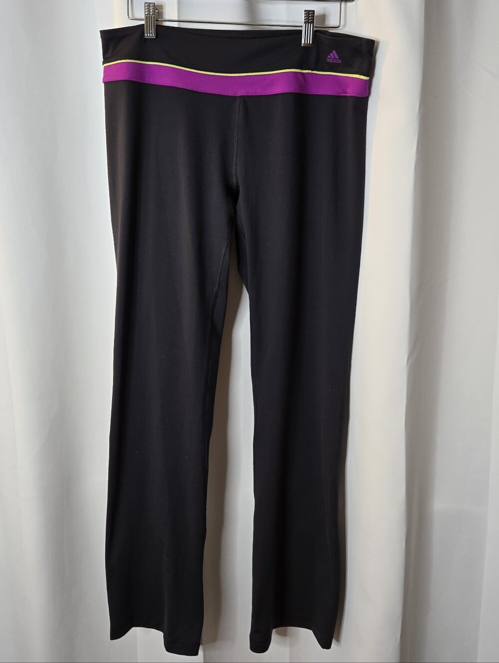 Adidas Athletic Pants Mid Rise Bootcut Tall Friendly Large